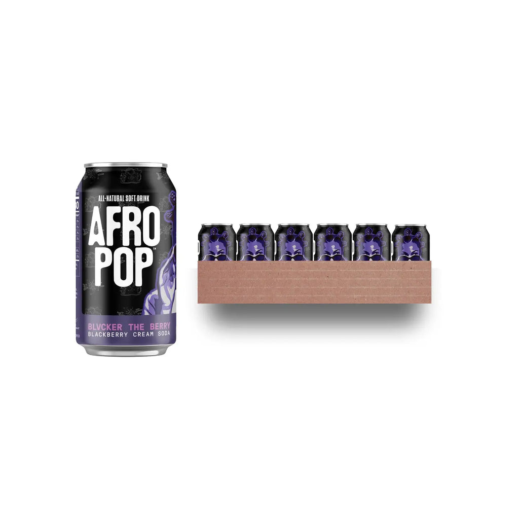 AFROPOP Blvcker the Berry: Blackberry Cream Soda 8ct