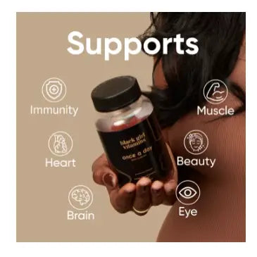 Black Girl Vitamins: Once A Day Multivitamin Gummies
