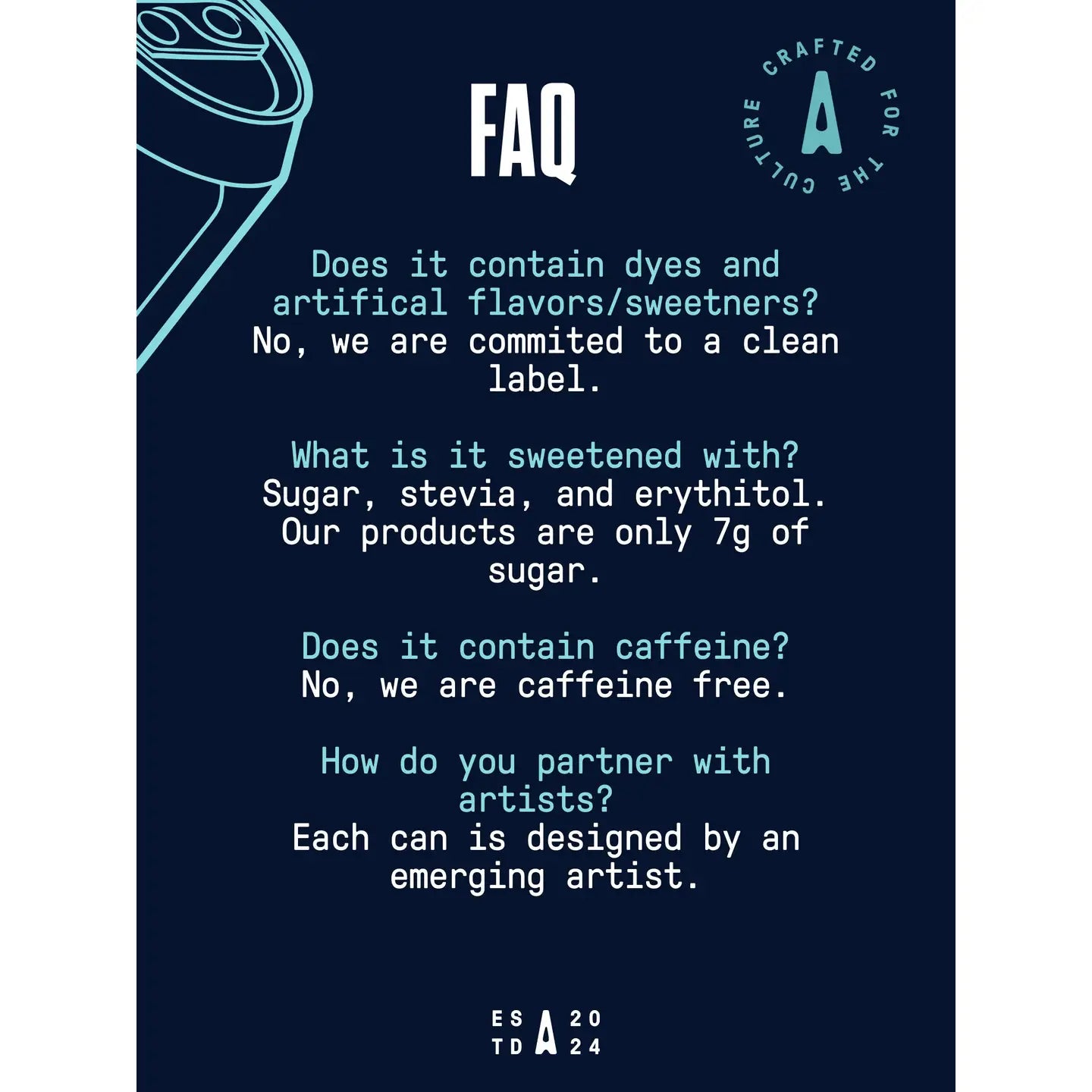 AFROPOP Summer Nights: Blueberry Lemonade Soda 8ct