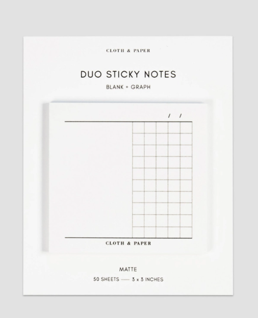 Cloth + Paper: Duo Sticky Notes