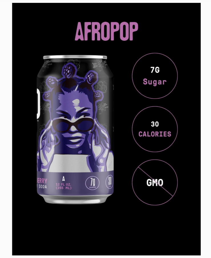 AFROPOP Blvcker the Berry: Blackberry Cream Soda 8ct