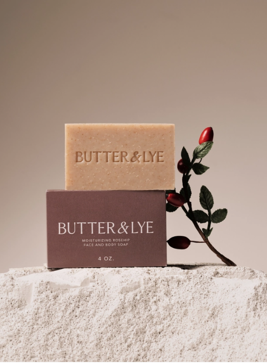 Butter & Lye: Moisturizing Rosehip Face and Body Soap