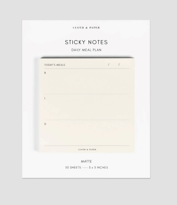 Cloth + Paper: Daily Meal Planner