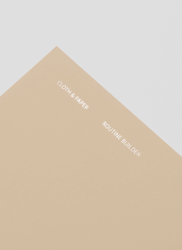 Cloth + Paper: Routine Builder Notebook